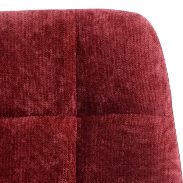 Ixia Chaise Salle à Manger En Tissu Bordeau – Mony 7
