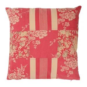 Comptoir De Famille Coussin Margot Rouge En Coton 10