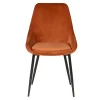 Zago Chaise Salle à Manger En Velours Cognac – Ben 22