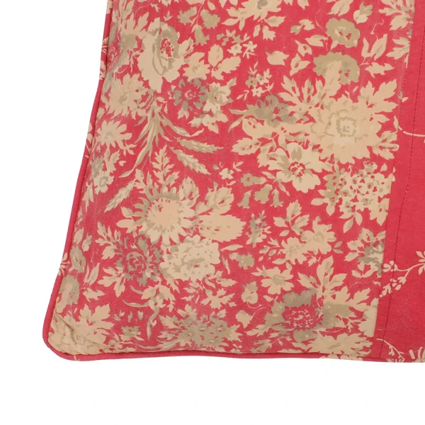 Comptoir De Famille Coussin Dosseret Margot Rouge En Coton 5