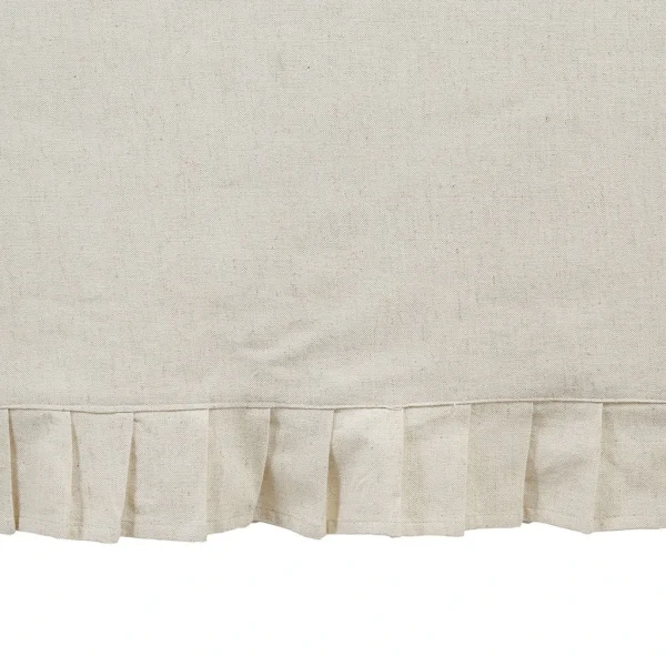 Comptoir De Famille Nappe Carrée Chambray Naturel 160x160cm Coton Et Flex 4