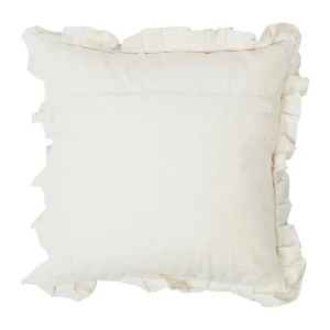 Comptoir De Famille Coussin Carré Chambray Naturel 40x40cm En Coton 7
