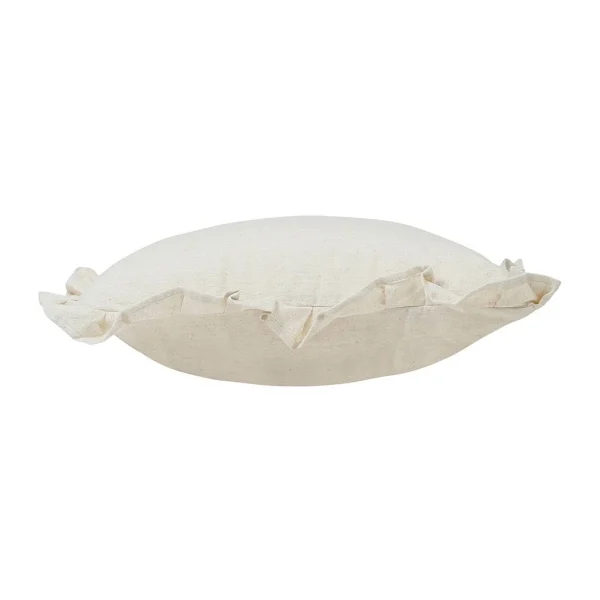 Comptoir De Famille Coussin Carré Chambray Naturel 40x40cm En Coton 4