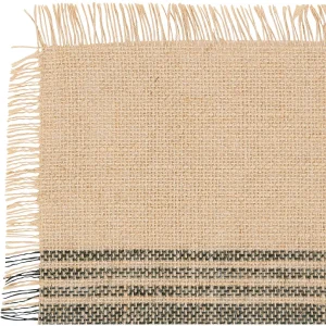 Comptoir De Famille Set Table Bordia Naturel+noir 45x38cm Jute 6