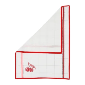 Comptoir De Famille Torchon Damier Collect Rouge 50x70cmen Coton – Louise 6