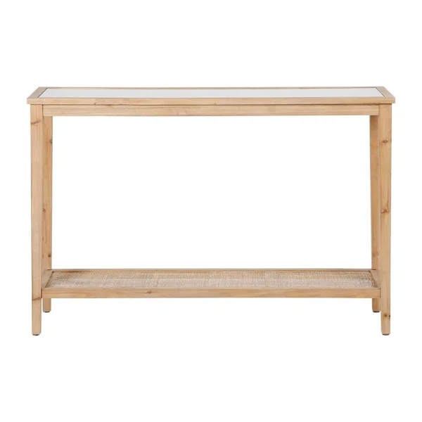 Comptoir De Famille Console Naturel Foncé 120x36xh80cm En Bois De Sapin – Firmin 1