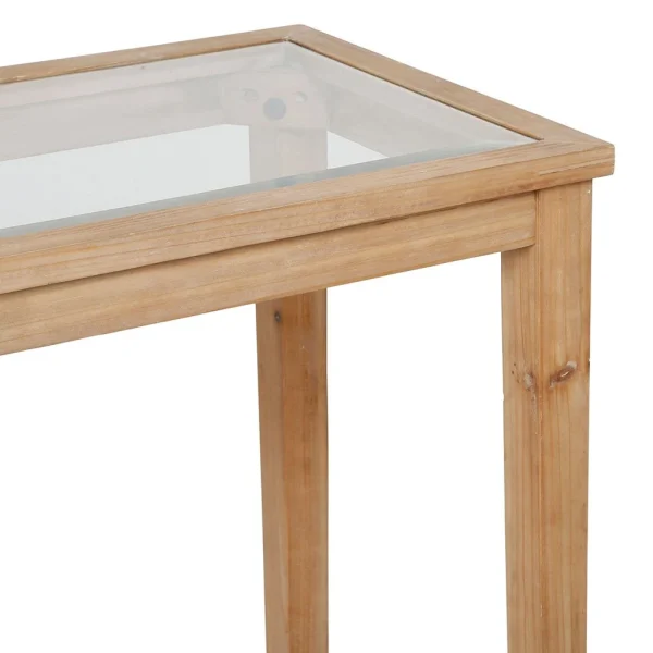 Comptoir De Famille Console Naturel Foncé 120x36xh80cm En Bois De Sapin – Firmin 4