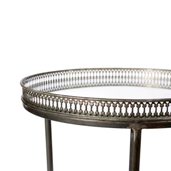 Côté Table Table Basse Gigogne (lot De 2) En Métal Bronze Et Miroir 3