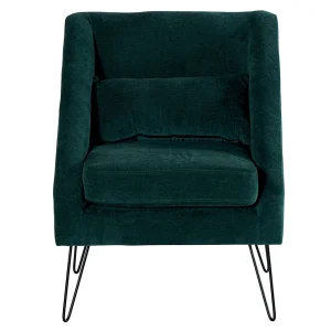 Casita Fauteuil En Tissu Pétrôle – Alida 6