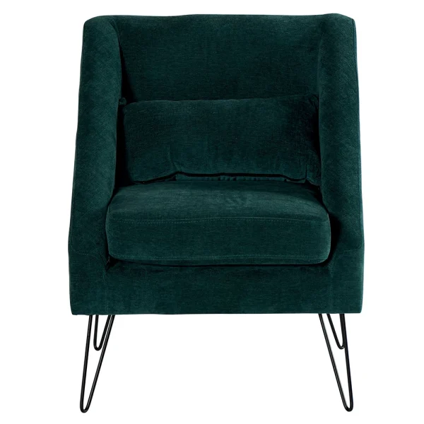 Casita Fauteuil En Tissu Pétrôle – Alida 3