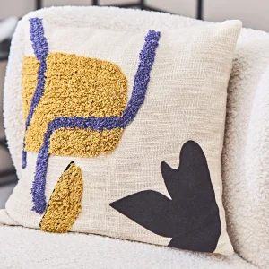 SEMA DESIGN Housse De Coussin Arty Folk Moutarde 45x45cm 18