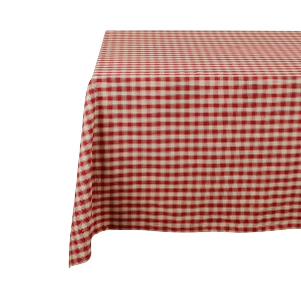 Comptoir De Famille Nappe Rectangulaire Campagne Rouge En Coton 3