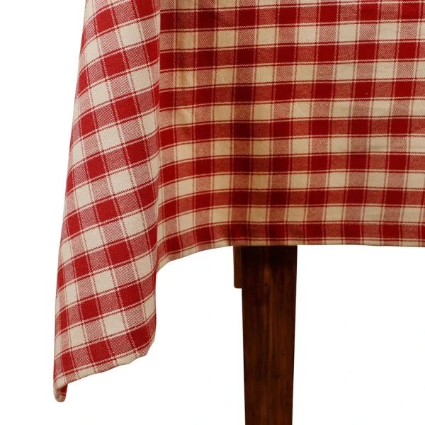 Comptoir De Famille Nappe Rectangulaire Campagne Rouge En Coton 4