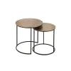 Côté Table Tables D’appoint Gigogne (x2) En Fer Doré – Felia 14
