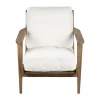 Côté Table Fauteuil En Coton Blanc Et Chêne – Laureli 10