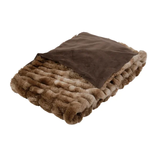 Côté Table Plaid Refuge Taupe 170X130cm 5