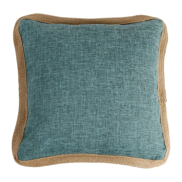 Côté Table Housse De Coussin Carnele Vert 45x45cm Polyester+jute 1