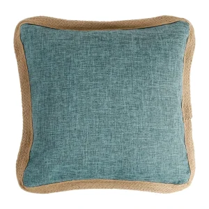 Côté Table Housse De Coussin Carnele Vert 45x45cm Polyester+jute 7
