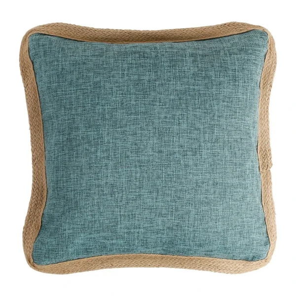 Côté Table Housse De Coussin Carnele Vert 45x45cm Polyester+jute 3
