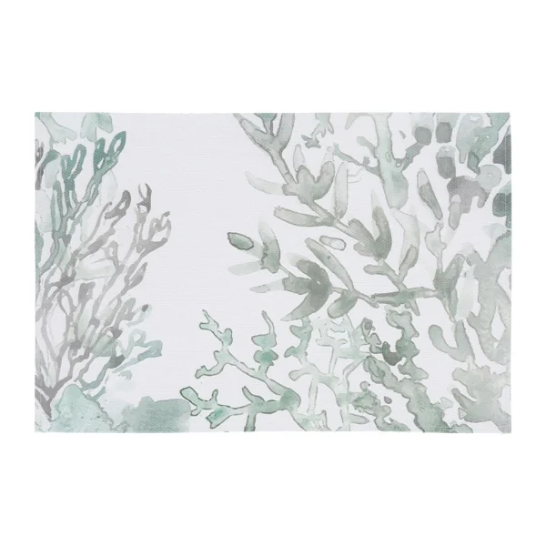 Côté Table Set Table Coral Vert 45x30cm En Vinyl Et Polyester 1