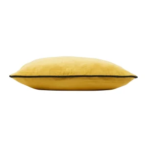 Côté Table Housse De Coussin En Velours De Coton Moutarde 45x45cm – Velvetin 9