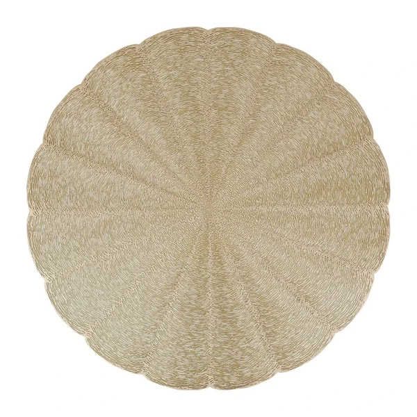 Côté Table Set De Table Rond Doré D38cm – Lumi 1