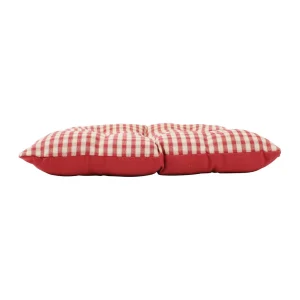 Comptoir De Famille Galette De Chaise Carrée Mami Rouge En Coton 18