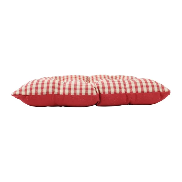 Comptoir De Famille Galette De Chaise Carrée Mami Rouge En Coton 7