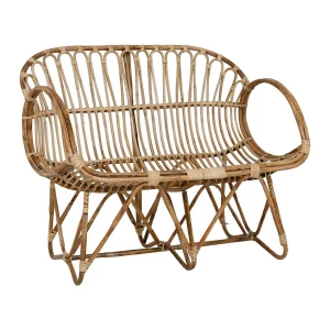 Jardin D’Ulysse Banquette 2 Places En Rotin Naturel 8