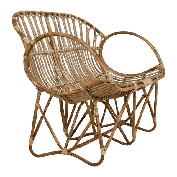 Jardin D’Ulysse Banquette 2 Places En Rotin Naturel 4