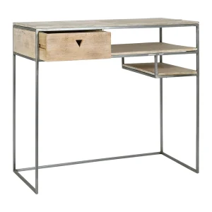 Jardin D’Ulysse Bureau Avec Tiroir En Manguier Et Fer – Tangram 11
