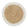 Jardin D’Ulysse Set Table Splendeur Naturel Et Blanc D35cm En Jonc De Mer 14