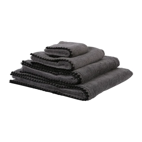 HARMONY HAOMY Serviette De Douche Issey Granit 90x140cm En Coton 1