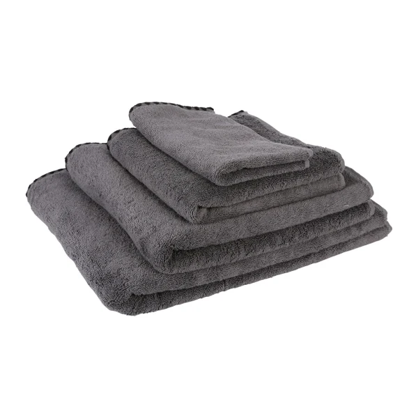 HARMONY HAOMY Serviette De Toilette Issey Granit 50x100cm En Coton 4