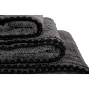 HARMONY HAOMY Serviette De Toilette Issey Granit 50x100cm En Coton 16