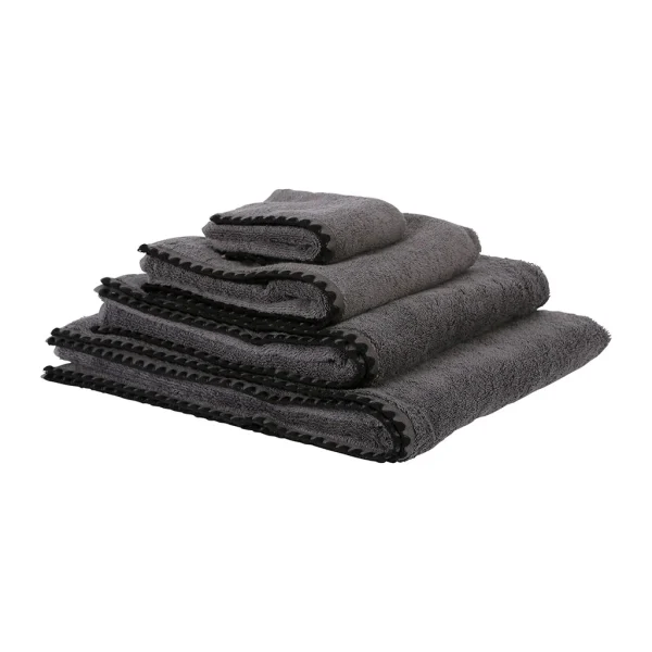 HARMONY HAOMY Serviette De Bain Issey Granit 70x130cm En Coton 1