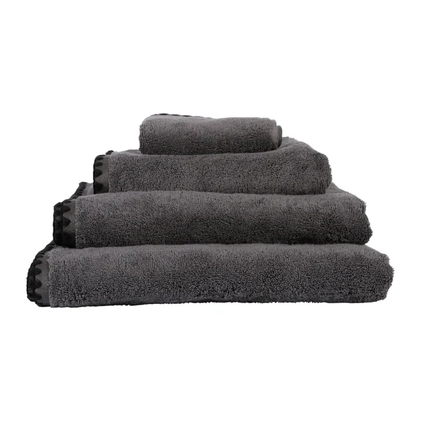 HARMONY HAOMY Serviette De Bain Issey Granit 70x130cm En Coton 5