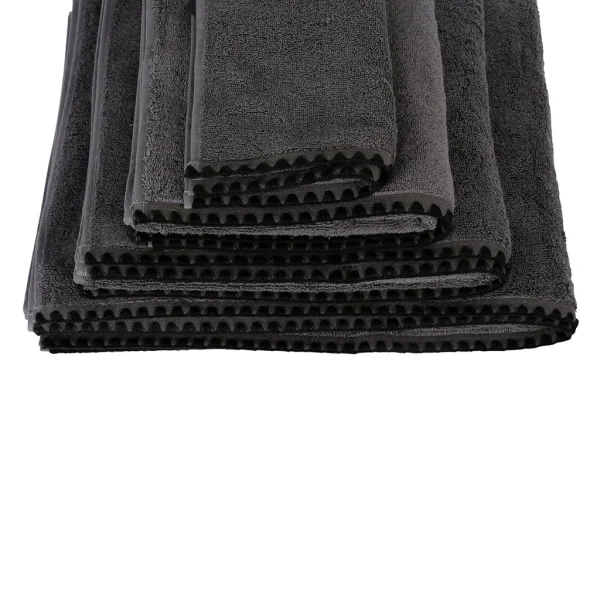 HARMONY HAOMY Serviette De Bain Issey Granit 70x130cm En Coton 7