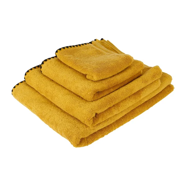 HARMONY HAOMY Serviette Invite Issey Safran 30x50cm En Coton 4