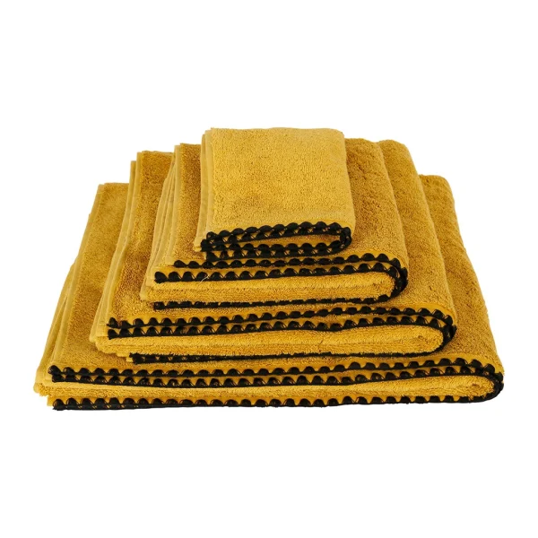 HARMONY HAOMY Serviette Invite Issey Safran 30x50cm En Coton 5