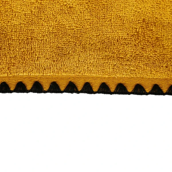 HARMONY HAOMY Serviette Invite Issey Safran 30x50cm En Coton 7