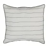 HARMONY HAOMY Coussin Calvi Blanc 45x45cm 100% Lin Lavé 10