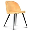 Opjet Chaise Salle à Manger En Velours Miel – Ingrid 10