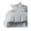 HARMONY HAOMY Housse De Couette Dili Brouillard 260x240cm En Voile De Coton Lavé 10