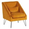 Casita Fauteuil En Tissu Moutarde – Alida 20