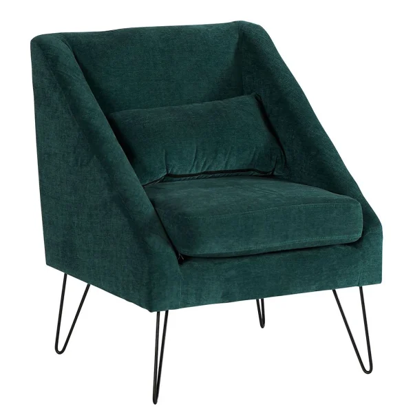 Casita Fauteuil En Tissu Pétrôle – Alida 1