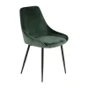 Zago Chaise Salle à Manger En Velours Vert Sapin – Ben 22