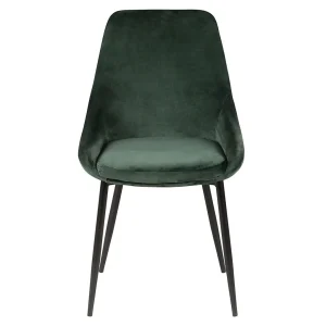 Zago Chaise Salle à Manger En Velours Vert Sapin – Ben 8