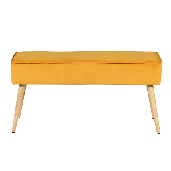 Zago Banc Scandinave Velours Moutarde – Popy 1