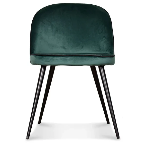 Opjet Chaise Salle à Manger Gansé En Velours Miel – Ingrid 3